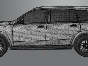 mercedes benz gls low poly Modèle 3D