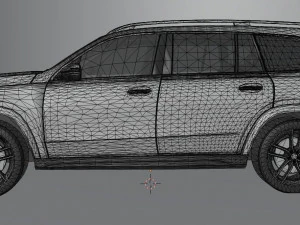 mercedes benz gls low poly 3D Model