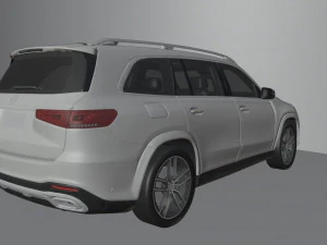mercedes benz gls low poly 3D Model