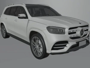 mercedes benz gls low poly 3D Model
