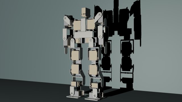 bipedal robot Modelo 3D .c4d .max .obj .3ds .fbx .stl .blend 