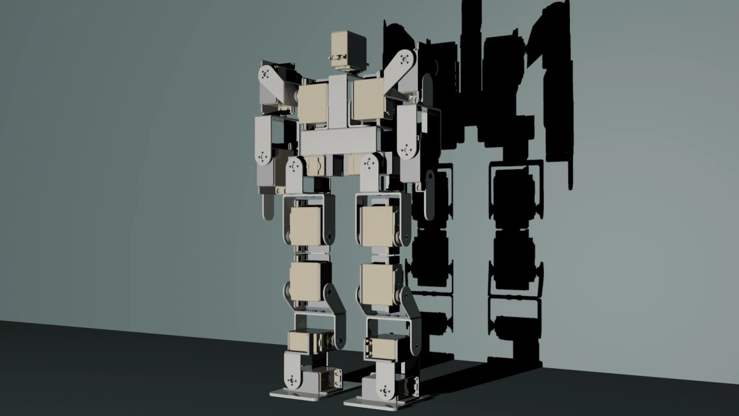 robot bipede Modello 3D .c4d .max .obj .3ds .fbx .stl .blend 