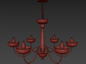 chandelierlyustra 3D-Modell
