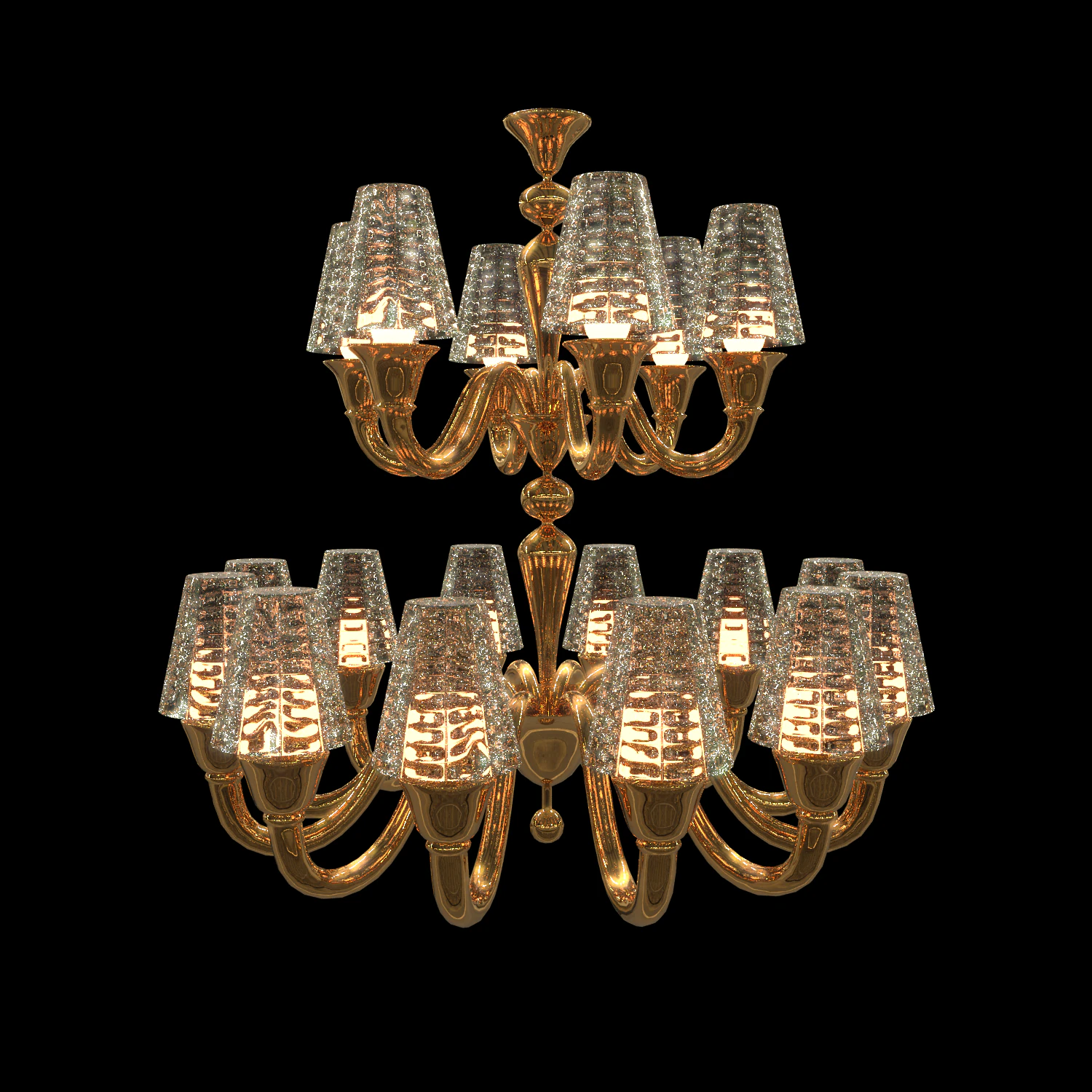 chandelierlyustra 3D Model .c4d .max .obj .3ds .fbx .stl .blend 