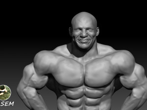 big ramy bodybuilder Modello di stampa 3D