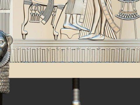 Tutankhamun Golden Throne Chair 3d printable model 3D Print Model