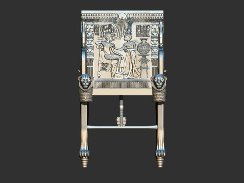 Tutankhamun Golden Throne Chair 3d printable model 3D Print Model