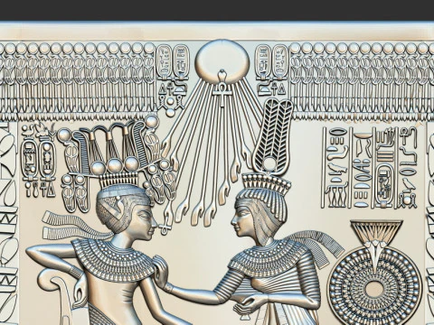 Tutankhamun Golden Throne Chair 3d printable model 3D Print Model