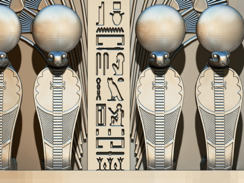 Tutankhamun Golden Throne Chair 3d printable model 3D Print Model