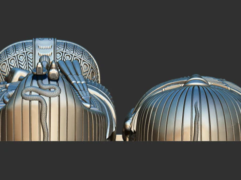 King Tutankhamun Egyptian Sarcophagus 3d printable model 3D Print Model