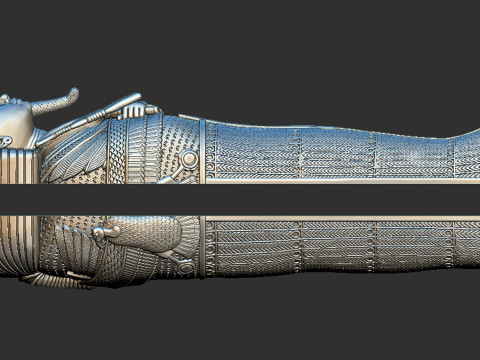 King Tutankhamun Egyptian Sarcophagus 3d printable model 3D Print Model