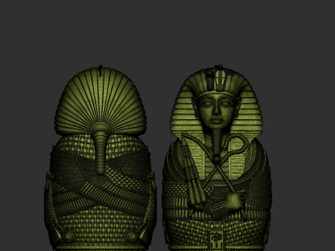 King Tutankhamun Egyptian Sarcophagus 3d printable model 3D Print Model