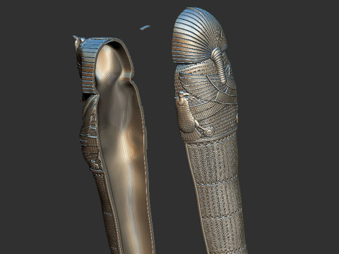 King Tutankhamun Egyptian Sarcophagus 3d printable model 3D Print Model