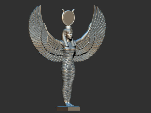 Egyptian Goddess Isis wings 3D Printable model 3Dプリントモデル