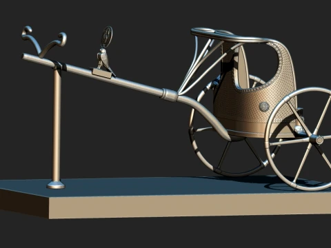 WAR CHARIOT OF KING TUTANKHAMUN - ANCIENT EGYPTIAN 3D PRINTABLE STL CNC 3D Print Model