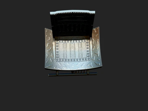 CEREMONIAL THRONE OF TUTANKHAMUN 3D PRINTABLE STL MODEL CNC RELIEF 3D Print Model