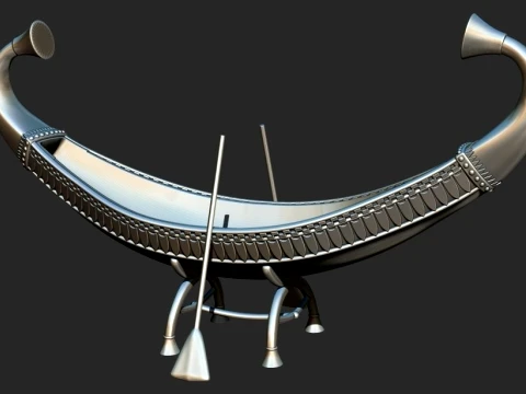 ANCIENT EGYPTIAN PHARAONIC SHIP - BOAT 3D PRINTABLE STL CNC MODEL 3D Print Model