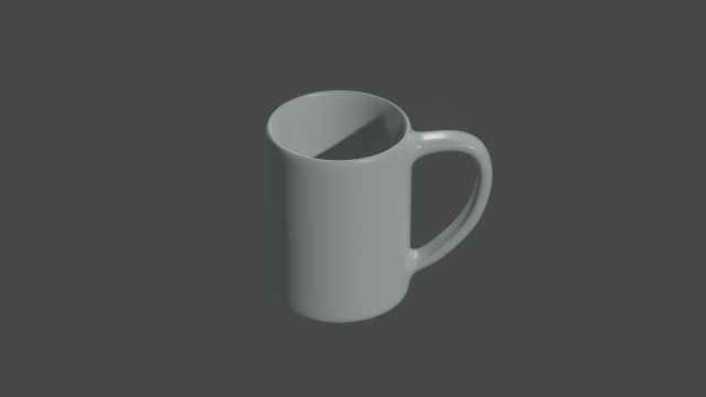 cup white 3D Model .c4d .max .obj .3ds .fbx .stl .blend 