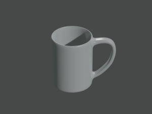 cup white 3Dモデル