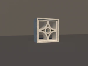 concrete lattice 01 3D Model