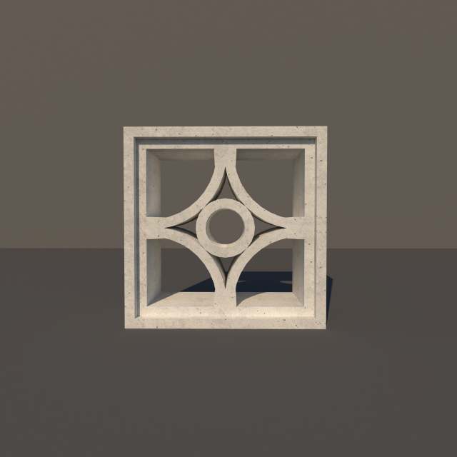 concrete lattice 01 Modelo 3D .c4d .max .obj .3ds .fbx .stl .blend 