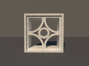 concrete lattice 01 3D Model