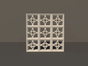 concrete lattice 01 3D Model