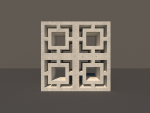 concrete lattice 02 3D Model