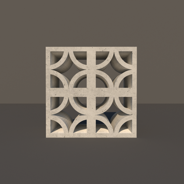 concrete lattice 03 3D Модель .c4d .max .obj .3ds .fbx .stl .blend 
