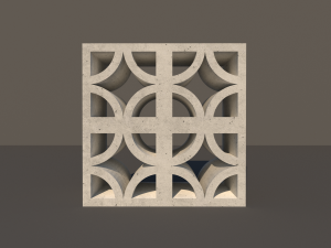 concrete lattice 03 3D Model