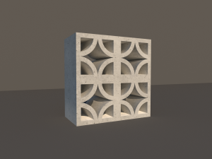 concrete lattice 03 3D Модель