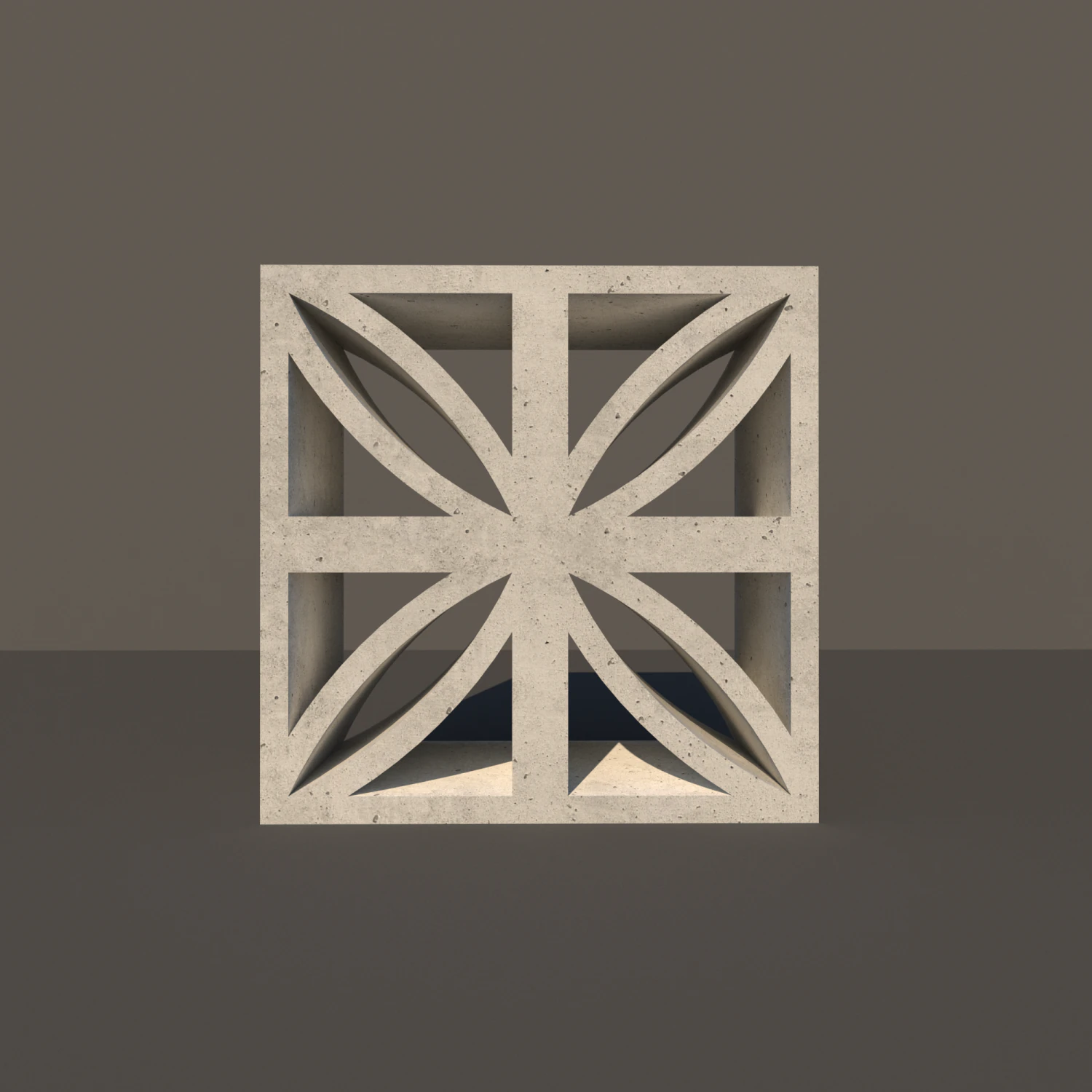 concrete lattice 04 3D Model .c4d .max .obj .3ds .fbx .stl .blend 