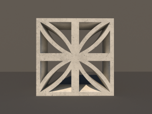 concrete lattice 04 3D Model