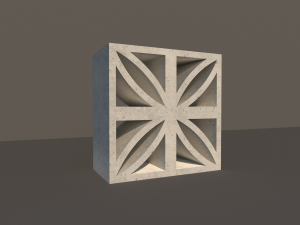 concrete lattice 04 3D Model