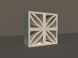 concrete lattice 04 3D Model
