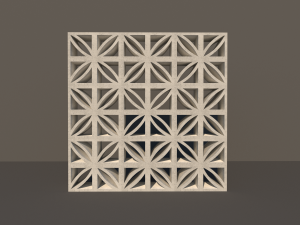 concrete lattice 04 3D Model