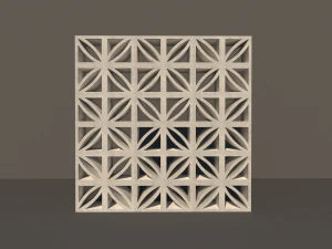 concrete lattice 04 3D Model