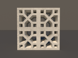 concrete lattice 05 3D Model