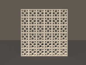 concrete lattice 05 3D Model
