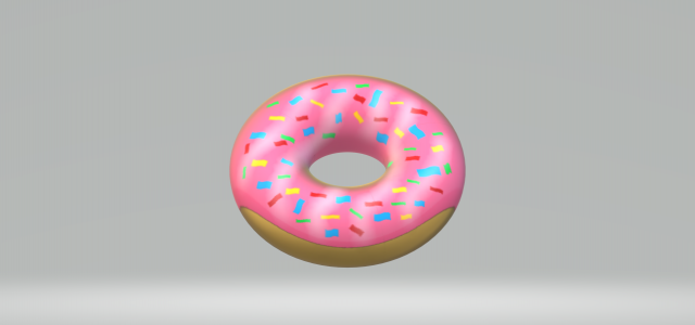 donut Modelo 3D .c4d .max .obj .3ds .fbx .stl .blend 