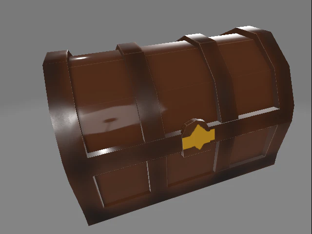 pirate chest 3D Model .c4d .max .obj .3ds .fbx .stl .blend 
