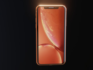 i phone xr in all apple official colors 3D Модель