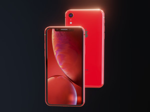 i phone xr in all apple official colors 3D Модель