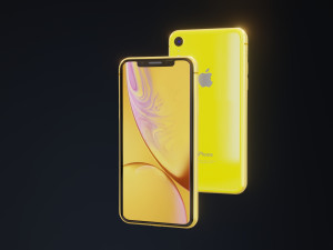 i phone xr in all apple official colors 3D Модель