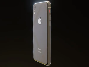 i phone xr in black apple official color 3D Model