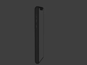 i phone xr in black apple official color 3D Model