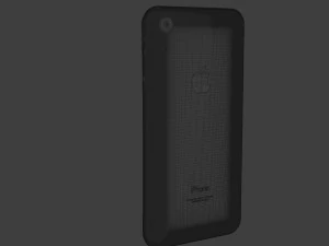 i phone xr in black apple official color 3D Model