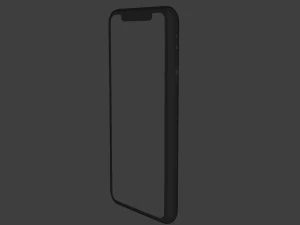 i phone xr in black apple official color 3D Model