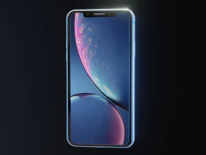 i phone xr black colour 3D Model