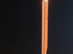 i phone xr orange colour 3D Model